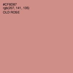 #CF8D87 - Old Rose Color Image