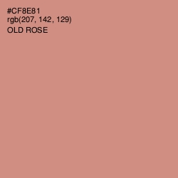 #CF8E81 - Old Rose Color Image