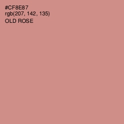 #CF8E87 - Old Rose Color Image