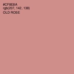 #CF8E8A - Old Rose Color Image