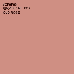 #CF8F83 - Old Rose Color Image