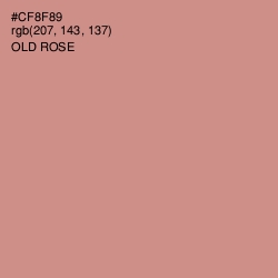 #CF8F89 - Old Rose Color Image