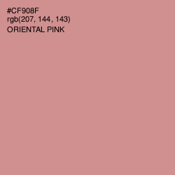 #CF908F - Oriental Pink Color Image