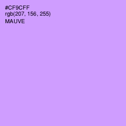 #CF9CFF - Mauve Color Image