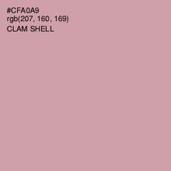 #CFA0A9 - Clam Shell Color Image