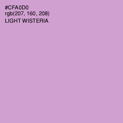 #CFA0D0 - Light Wisteria Color Image