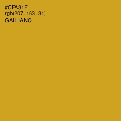 #CFA31F - Galliano Color Image