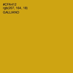 #CFA412 - Galliano Color Image