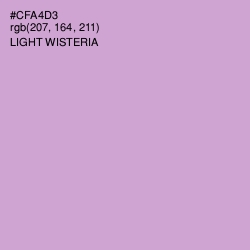 #CFA4D3 - Light Wisteria Color Image