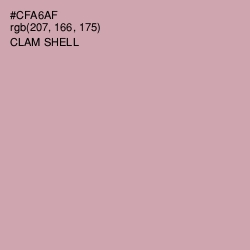 #CFA6AF - Clam Shell Color Image