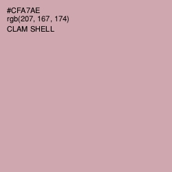#CFA7AE - Clam Shell Color Image
