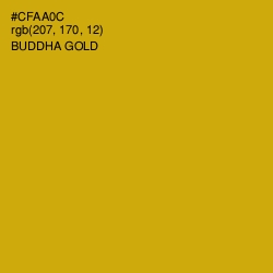 #CFAA0C - Buddha Gold Color Image