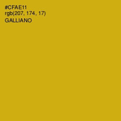 #CFAE11 - Galliano Color Image
