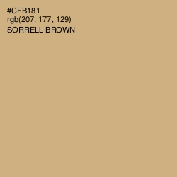 #CFB181 - Sorrell Brown Color Image