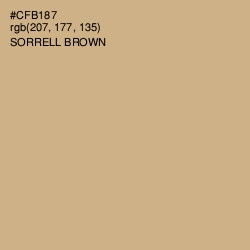 #CFB187 - Sorrell Brown Color Image