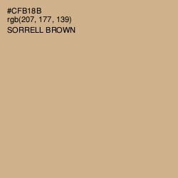 #CFB18B - Sorrell Brown Color Image