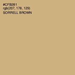 #CFB281 - Sorrell Brown Color Image