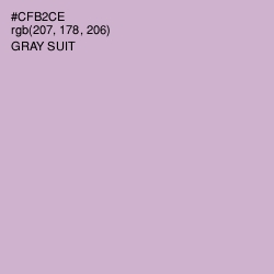 #CFB2CE - Gray Suit Color Image