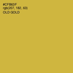 #CFB63F - Old Gold Color Image