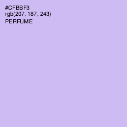 #CFBBF3 - Perfume Color Image