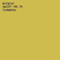 #CFBC4F - Turmeric Color Image