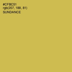 #CFBC51 - Sundance Color Image