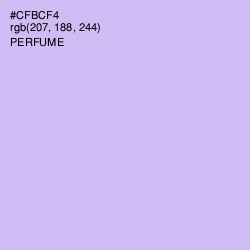 #CFBCF4 - Perfume Color Image