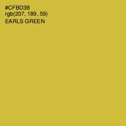 #CFBD3B - Earls Green Color Image