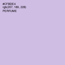#CFBDE4 - Perfume Color Image