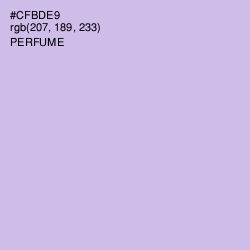 #CFBDE9 - Perfume Color Image