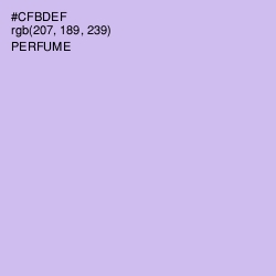 #CFBDEF - Perfume Color Image