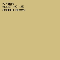 #CFBE80 - Sorrell Brown Color Image