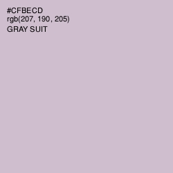 #CFBECD - Gray Suit Color Image