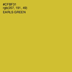 #CFBF31 - Earls Green Color Image