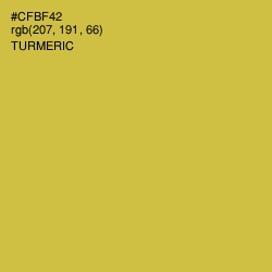 #CFBF42 - Turmeric Color Image