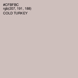 #CFBFBC - Cold Turkey Color Image