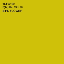 #CFC109 - Bird Flower Color Image