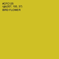 #CFC125 - Bird Flower Color Image