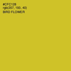 #CFC128 - Bird Flower Color Image