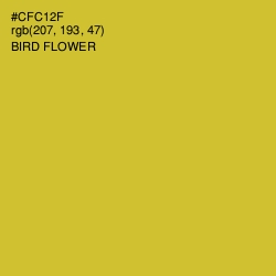#CFC12F - Bird Flower Color Image