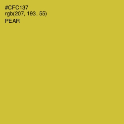 #CFC137 - Pear Color Image