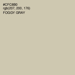 #CFC8B0 - Foggy Gray Color Image