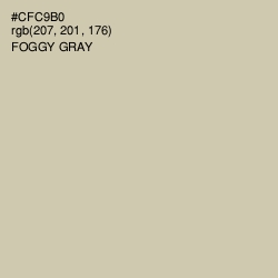 #CFC9B0 - Foggy Gray Color Image
