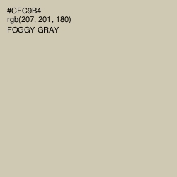 #CFC9B4 - Foggy Gray Color Image