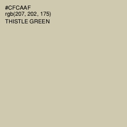 #CFCAAF - Thistle Green Color Image