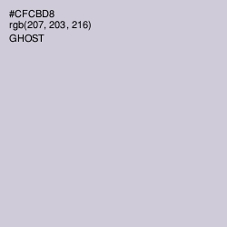 #CFCBD8 - Ghost Color Image