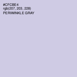 #CFCBE4 - Periwinkle Gray Color Image