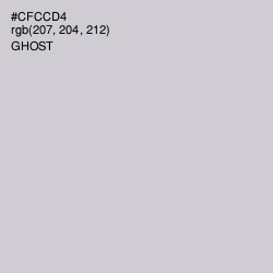 #CFCCD4 - Ghost Color Image