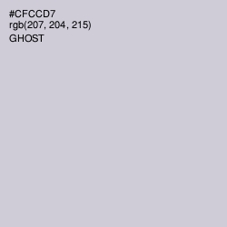 #CFCCD7 - Ghost Color Image