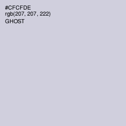 #CFCFDE - Ghost Color Image